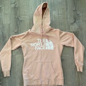 Size small light pink North Face hoodie